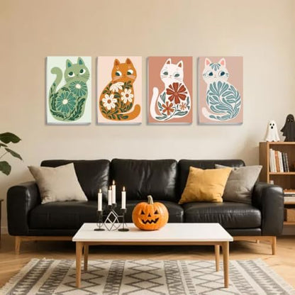 Cat Paint by Number for Adults, Paint by Numbers Kit for Adults 8x12 Inch - Image 3