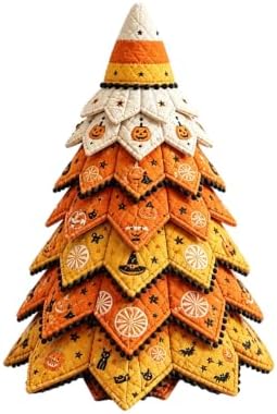 DIY Quilted Christmas Tree Kit, 3D Fabric Patchwork Craft Set for Adults & Beginners, Handmade Holiday Sewing & Tabletop Decor Project, Creative Crafting Gift Box by Unknown