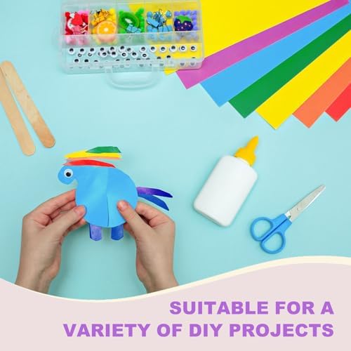 DMiotech 100 Sheets 7.9x7.9 Inch Origami Paper Large, 7 Colors Purple Square Origami Paper Easy Fold Double Sided Colored Paper for DIY Arts and Crafts - Image 2