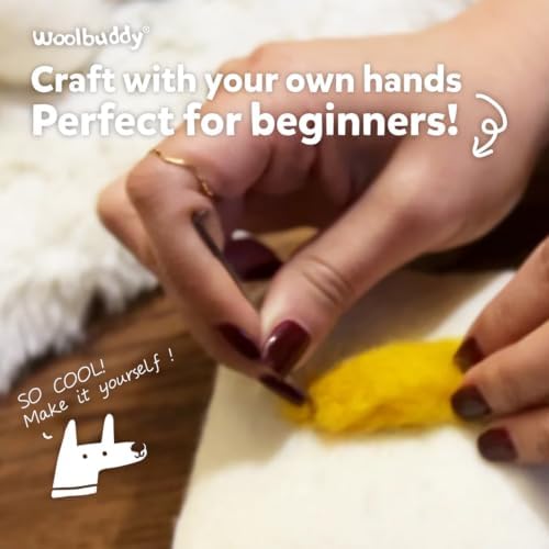 Woolbuddy Needle Felting Starter Kit (Puppy) for Beginner & Adult with Tool - Image 4