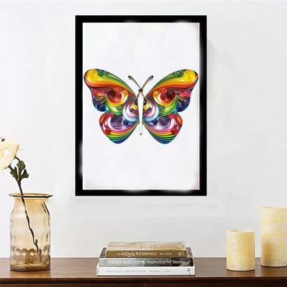 Butterfly Paper Quilling Kit Paper Quilling Adult Craft Great for DIY Craft Workshop, Home Decoration,Birthday Gift,Adult Friend interaction.It's Suitable for Adult and Craftsmen.Creative Stress - Image 5