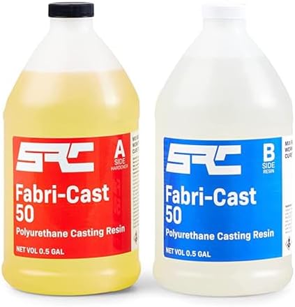 SPRESIN Fabri-Cast 50 Bright White Polyurethane Casting Resin, 1 Gallon by SpecialtyResinChemical