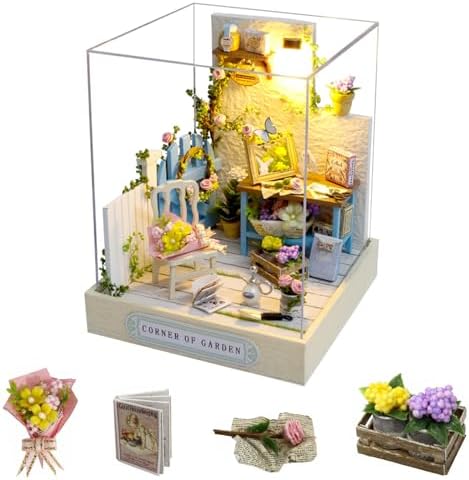 CUTEROOM DIY Doll Room Miniature Furniture Wooden House Kit-Garden Corner by CUTEROOM