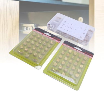 plplaaoo Wood Burning Tip Set 110PCS Brass Alphabet Number Stencils Kit for DIY Wood Leather Burning Crafts Tool Adults Beginners Storage Box Included - Image 6