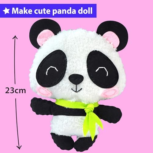 KRAFUN Panda Sewing Kit for Kids Ages 8-12 - No Scissors No Glue - Image 2