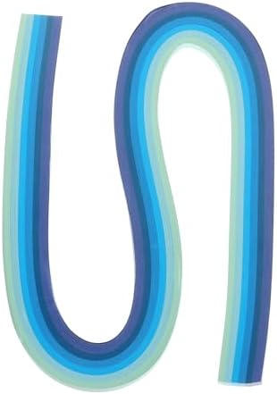 PATIKIL 120pcs Quilling Strips Paper 3/16"(5mm) 21" Origami Paper Quilling Strip for Art DIY Hand Craft Christmas, Blue by PATIKIL