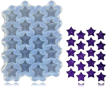 Angel Wings Mini Stars Shape Earrings Mold for UV Resin Epoxy Resin Mold for DIY Earrings, Ear Studs, Pendant, Jewelry Making Crafts, Chocolate Cake Mold Silicone Molds by AngelWings