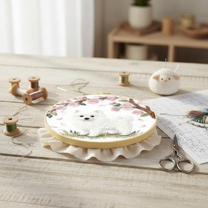 FRANDEK DIY Star Moon Stamped Embroidery Kit with Hoop for Adults - Image 6