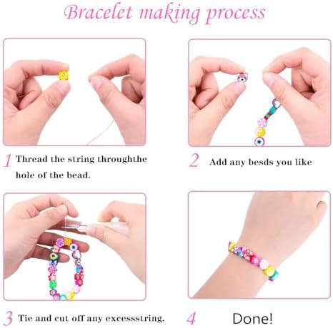 1000PCS Polymer Clay Beads for Bracelet Making, 24 Style Sports Charms incl. Baseball Basketball Soccer Football Rugby Volleyball, DIY Jewelry Making Supplies Kit - Image 5