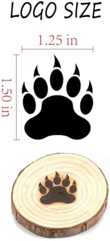 1.5" Bear Paw Branding Iron, for Wood Hats Leather BBQ & Steak - Image 2