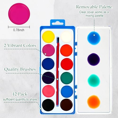Ctosree 12 Sets Pre Drawn Canvas Kit for Painting,Mixed Style,8 x 8 in - Image 3