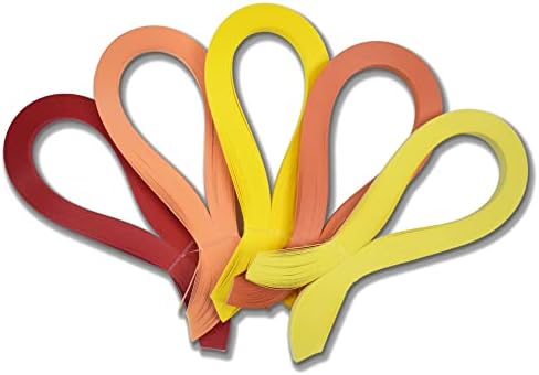 CrafTreat Yellow Quilling Paper Strips for Craft Work - 500 Quilling Strips 5mm 30 CM Length - Paper Quilling for Decorating Cards, Gift Bags, Picture Frames and Scrapbooking - Image 2