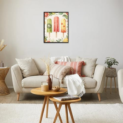 RICUVED Paint by Numbers for Adults, Summer Paint by Numbers Kit for Adults Beginners, Fruit Popsicle DIY Acrylic Oil Painting on Canvas Easy for Gift Home Wall Decor 16x20 Inch - Image 3