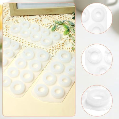 4 Pcs Resin Ring Molds,Silicone Resin Rings Making Kit,Round Pendant Jewelry Casting Mold for DIY Earrings Necklace Pendants Keyrings Crafts Decorations Making (8 Different Sizes) - Image 3