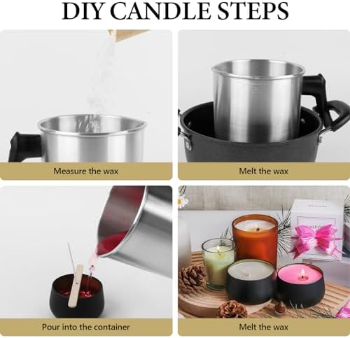 SACATR 5LB Soy Wax for Candle Making, 100% Soy Wax - Image 6
