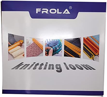 Frola Knitting Loom Craft Kit - 6 Round Knitting and 4 Long Knitting Include Hook Needle, Pompom Maker for Crochet, Hat, Scarf - Image 7