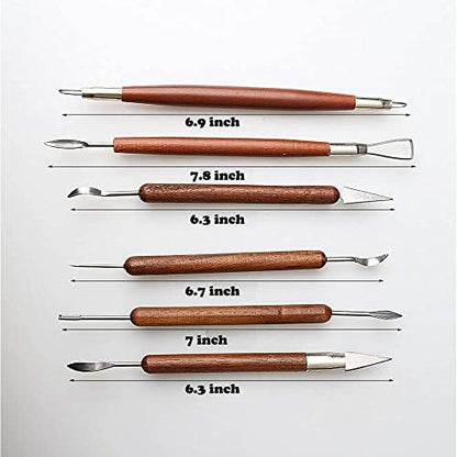 S & E TEACHER'S EDITION 6 Pcs Pottery & Clay Sculpting Tools - Image 2
