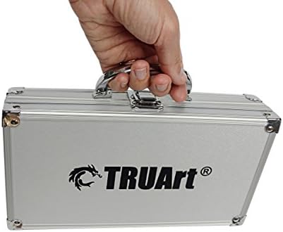 TRUArt Wood and Leather Pyrography Pen Set - Best Woodburning and Leather Crafts Burner Tool Kit - 35 Different Tips - Dual Power Mode - 30W and 15W, Gourd (Aluminum Case) - Image 5