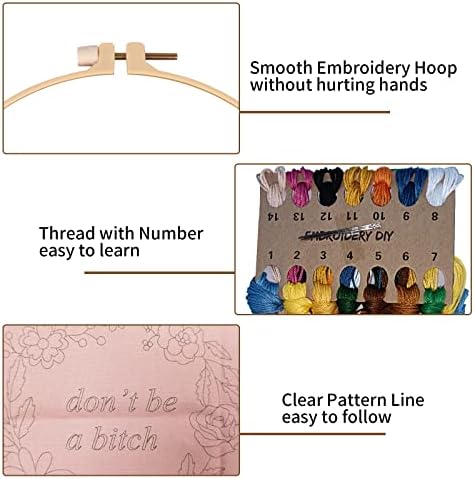 Nuberlic 2 Pack Funny Embroidery Kit for Beginners Adults - Image 4