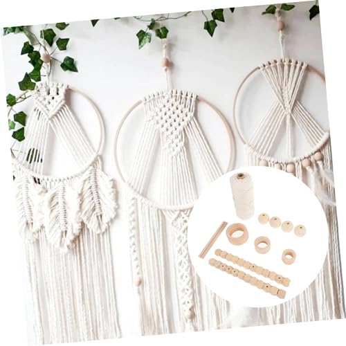 Mobestech DIY Macrame Kit for Adults Handcrafted Cotton Rope Wall Hanging Supplies Creative Tapestry Craft Set for Beginners for Home Decor and Personal Projects - Image 5