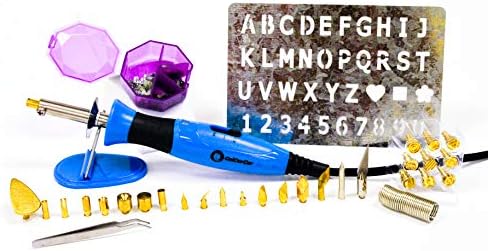 6 In 1 Wood Burning Tool Kit, Leather Tools, Hot Iron On, Soldering Iron, Hot Fix Crystals And Foam Cutter All In One by Calcor - Image 2