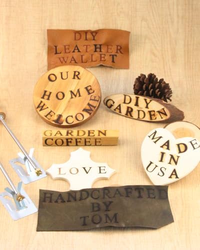 36Pc 1/2" Letters & Numbers Branding Iron Kit for Wood Leather Hats - Image 6