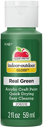 Apple Barrel Gloss Acrylic Paint in Assorted Colors (2-Ounce), 20651 Real Green by AppleBarrel