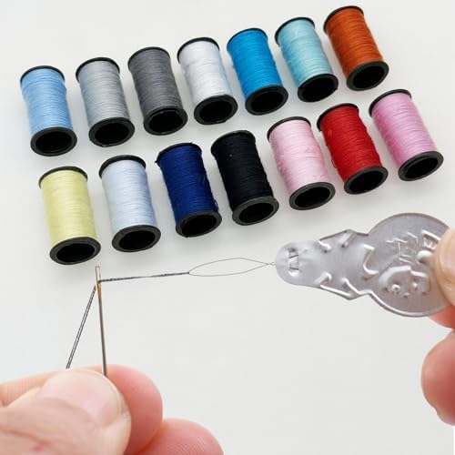 Yayatty 98 PCS Needle and Thread Sewing Kit for Adults, Basic Hand Sewing Starter Set Including Spools of Thread, Sewing Needles, Scissors, Thimble, Tape Measure for Beginners, Home, Travel - Image 3