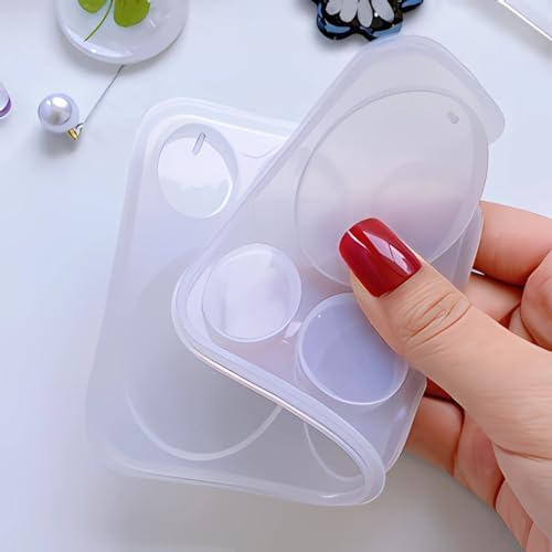 Resin Jewelry Molds, 128 Pcs Multiple UV Resin Earring Mold with Holes, Basic Epoxy Keychain Kits Bundle Complete Set, Necklace Pendant Moldes para Resina Epoxica for Female - Image 4