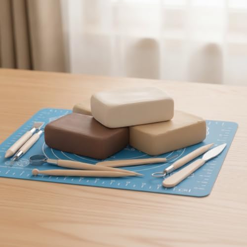Pottery Modeling Clay Soft Air-Dry Sculpting Modeling Material Fine Motor Skills Suitable for Adult Sculpting Kids’ Art Classes - Image 4