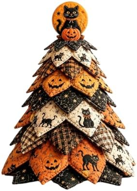 DIY Halloween Quilted Fabric Tree Kit, 3D Layered Sewing Craft Set Adults by TREBIN
