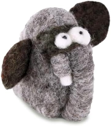 Woolbuddy Needle Felting Starter Kit (Elephant) for Adult with Tool & Guide - Image 2
