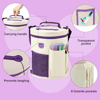 79Pc Crochet Kit, Crocheting Starter Kits with Waterproof Bag & Accessories - Image 2