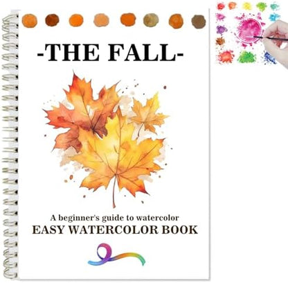 Workbooks Coloring Book Beginner Friendly Painting Kit Easy Nature Scenes Painting Set Art Crafts for Creative Exploration Gift for Adults (The Fall, Without Palette) by Unknown