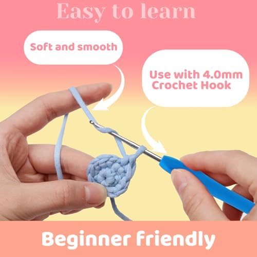 24 * 50g/1.76oz Crochet Yarn, 24 * 87yds Beginner Crochet Yarn - Image 5