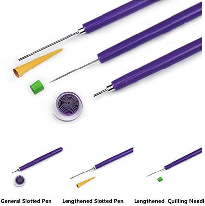 Complete Paper Quilling Kit with 1860 Strips, Electric Pen and Tools - Image 6