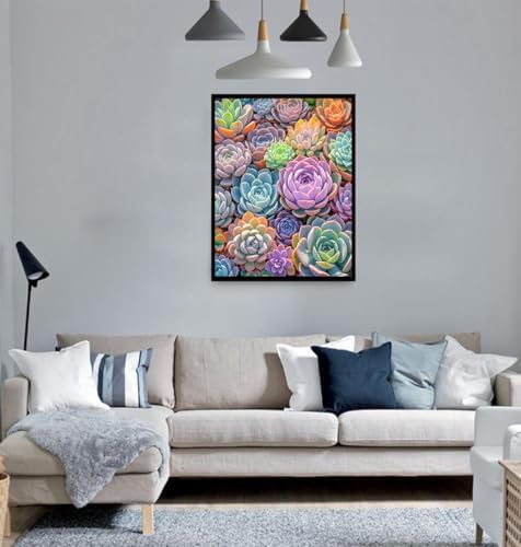 ACIOPPL Paint by Numbers for Adults Beginner Succulents Plant 16 x 20 Inch - Image 2