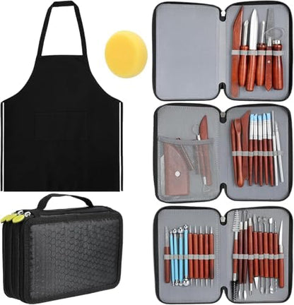 Blisstime 42pcs Pottery Tools, Clay Tools, Sculpting Tools, Pottery Kit, Air Dry Clay Tools, Pottery Clay Kit for Pottery Wheel, DIY Arts and Crafts by Blisstime