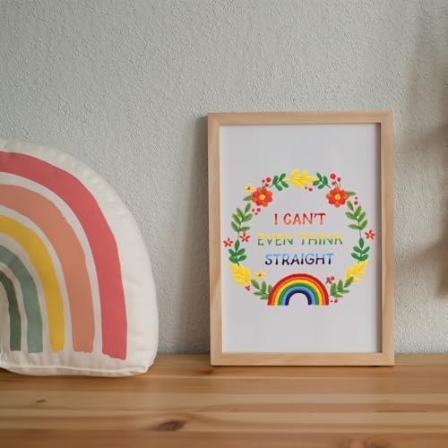 Louise Maelys LGBT Pride Embroidery Kit for Beginners Rainbow Craft - Image 6