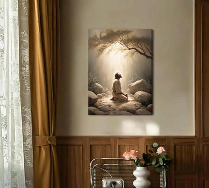 Jesus Paint by Numbers Kit for Adults Framed Canvas, Frameworkless - Image 4
