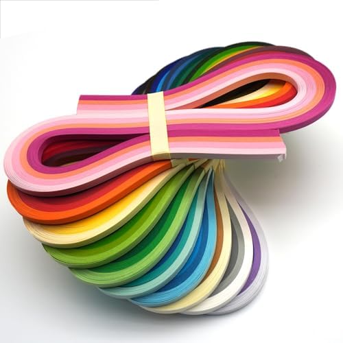 JUYA Thick Quilling Strips Set 40 Colors 160+ GSM 7mm/0.28in Width - Image 2