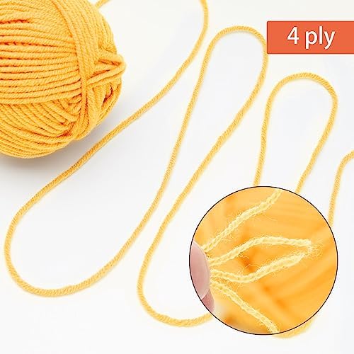 NICEEC 300g Soft Assorted Colors Yarn 100% Acrylic 870yds -Series 14 - Image 3