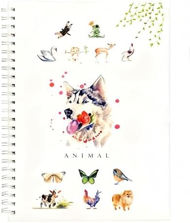 Watercolor Workbook，Water Paint Adult Set，Easy Coloring Book,Beautiful Paintings for Beginner（Fruit - Album (Animals - Album) by Unknown