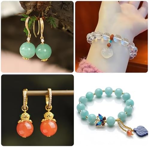 Silicone Resin Bead Molds Set, 2 Pack Round Ball Molds with Holes, DIY Jewelry Making Tools - Image 7