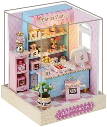 Wizardi Miniature Roombox Kit - Yummy Candy Dollhouse Kit - Image 2