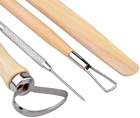 EuTengHao 19Pcs Pottery Tools Clay Sculpting Carving Tool Set Contains Most Essential Wooden Clay Tools for Potters - Image 3