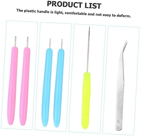 HAPINARY 12pcs DIY Paper Quilling Rolling Pens Piercer Tweezers Craft Kit for Home Art - Image 5