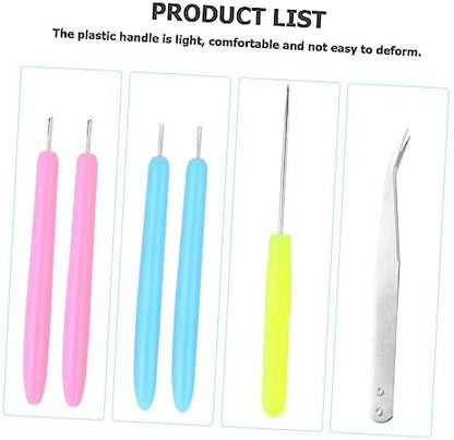 HAPINARY 12pcs DIY Paper Quilling Rolling Pens Piercer Tweezers Craft Kit for Home Art - Image 5