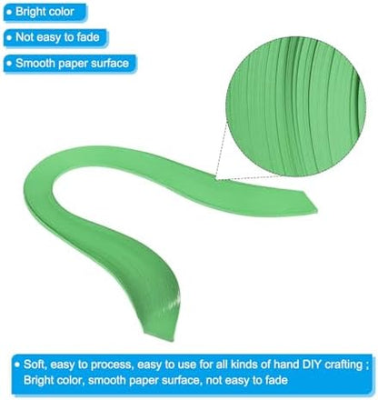 PATIKIL 240pcs Quilling Strips Paper, 3mm x 39cm Dark Green - Image 3