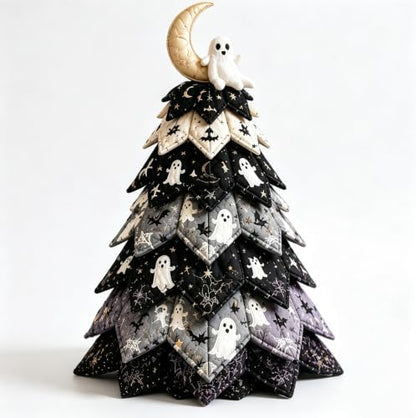 DIY Halloween Quilted Fabric Tree Kit, Ghost Moonlight Tree Art Kit by Unknown